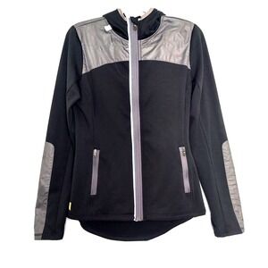Lole Women Jacket M Zip Hooded Gray Thumbhole 50 UFP Gorpcore Outdoor Hiking